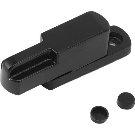 Verrou de fenêtre en alliage d'aluminium antivol de type T, universel, sécurité enfant, noir. (1/5)