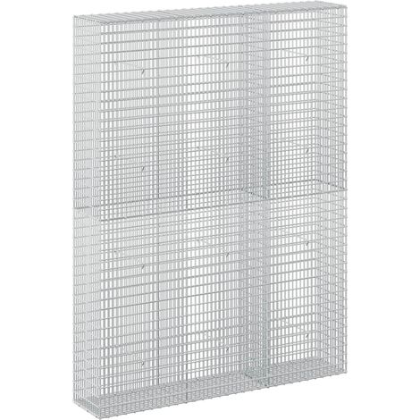 Gabione mit 5 mm Draht und 5x2,5 cm Maschen 150x30x200 cm vidaXL (1/5)