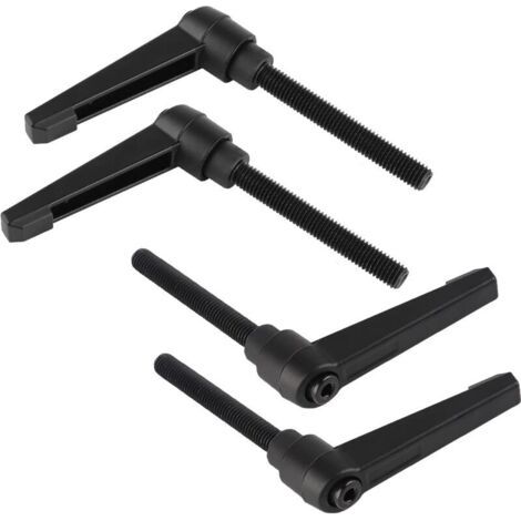 4PCS Poignées de Serrage Réglables M8, Poignée de Levier de Serrage Rapide en Acier avec 60mm Goujon