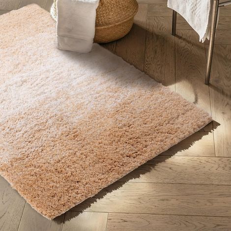 Tapis de bain Wave Antidérapant & séchage rapide Beige/Blanc 50 x 80 cm (1/5)