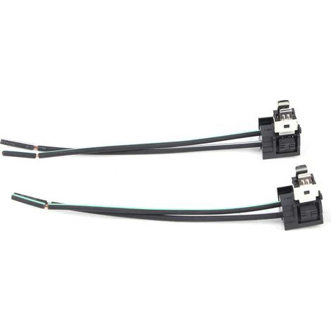 Gorgeri Cablaggio per presa faro lampadina H1, 2pz Presa lampada faro Cablaggio Connettore Spina Adattatore Cavo (1/5)