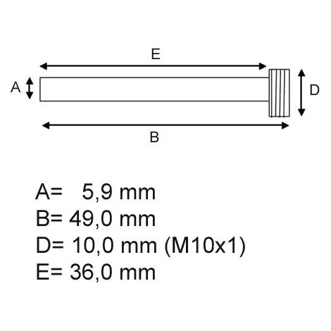 Klemmstift zur Befestigung von Pads (1 Stück) Tourmax (PPS-903) (1/2)