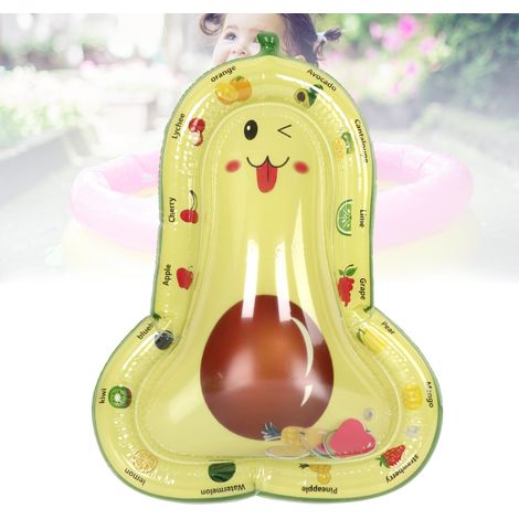 Tapis d'eau gonflable pour bébé en forme d'avocat, coussin PVC pliable pour nouveau-né (1/5)