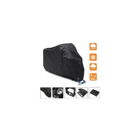 Moto Couverture XXL Motorradabdeckung Étanche Moto, Bâche de protection Faltgarage Capot pour Moto de Sport Roller (1/5)