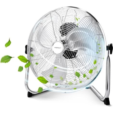 Aigostar Ventilatore Pavimento Industriale Turbo Acciaio 40cm 60W 3 Velocita Pro (1/5)
