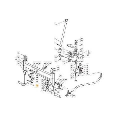 RECHTE SPINDEL ZNN NJ92 ORIGINAL STIGA - 382230363/0