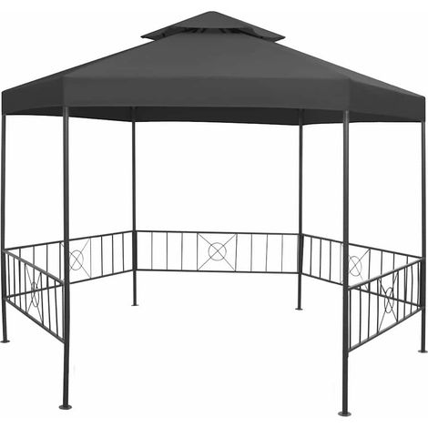Belvédère de jardin 323x275x265 cm Anthracite (1/5)