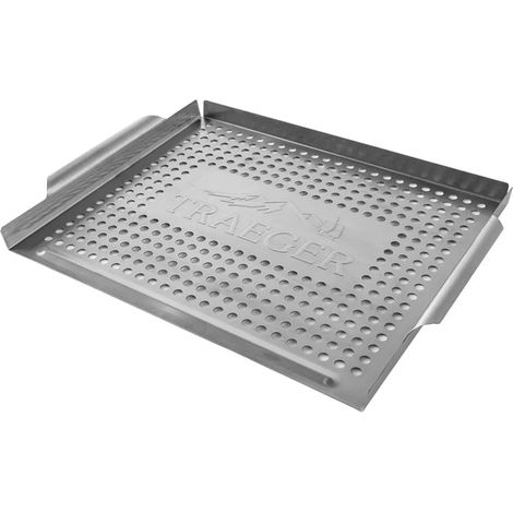 cesta para parrilla traeger BAC585 bordes elevados base perforada (1/3)
