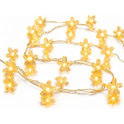 Guirlande Lumineuse LED Fleurs de Cerisier, Blanc Chaud, 200 LED, Branchement Secteur, Fixe et Clignotant (1/5)