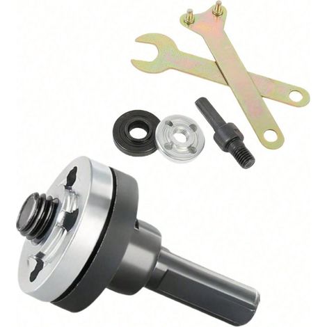 Plaque d'adaptateur pour perceuse électrique, tige de connexion entre perceuse électrique portable et meuleuse d'angle, adaptateur convertisseur, ensemble d'accessoires pour meuleuse d'angle (1/5)