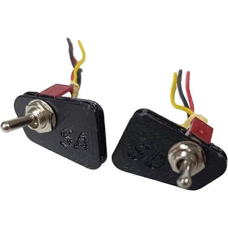 1 paire d'interrupteurs à bascule RadioMaster Pocket RC (bouton vers levier, adaptateur SA/SD marche/arrêt, noir) (1/5)