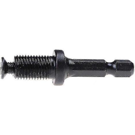 Adaptateur à tige hexagonale 1/4" - Vis à filetage mâle pour mandrin de perceuse 6 mm, 10 mm, 13 mm 3/8"-24unf Shytmv (1/4)