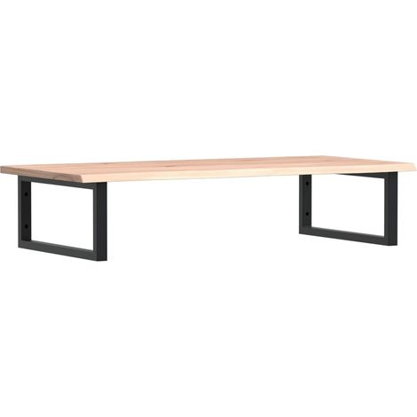 Étagères de rangement,Étagère de vasque murale acier et bois de chêne massif CFW65300 (1/5)