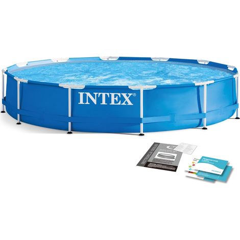 Piscina da giardino con cornice 366 x 76 cm intex 28210