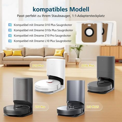 Kit de remplacement pour aspirateur robot Roomba 600/610/620/621/630/650/651/655/660/661/PET avec 3 filtres AeroVac, 3 brosses à 3 pales, 1 brosse centrale, 1 rouleau central et accessoires (1/3)