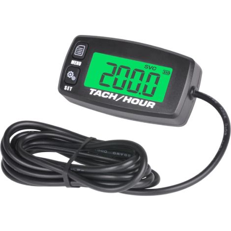 Compteur Horaire/Tachymètre d'Entretien Numérique Remplacement de Batterie pour Petit Moteur à Essence Utilisé sur Tracteur de Pelouse à Conduite Générateur Compresseur (1/5)
