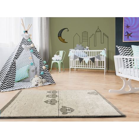 ATTICGO Tapis enfant CRANBERRY 62 Blanc 115x170 cm (1/4)