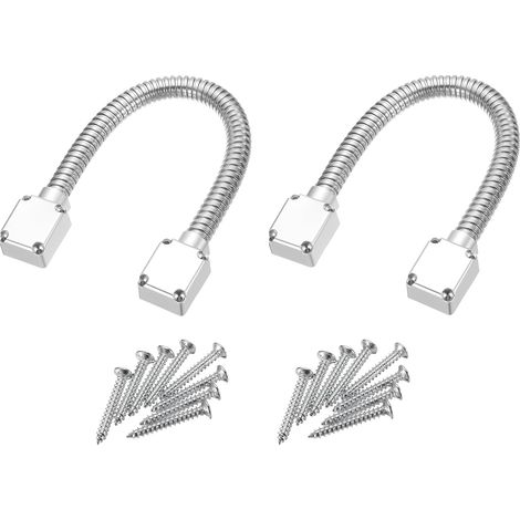 2 pcs Passe-câble Flexible, Acier Inoxydable, Protection Fil, 400mm, Pour Serrure Électrique (1/5)