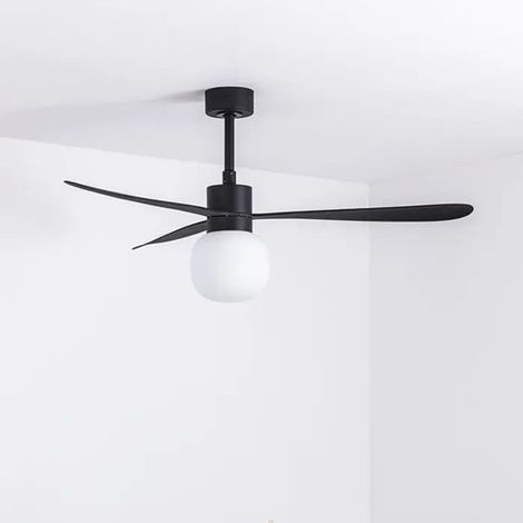 Deckenventilator mit Schwarzlicht Ø 132 cm AMELIA BALL LED