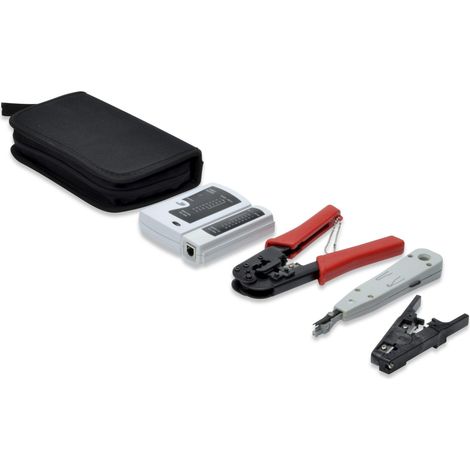 Digitus DN-94022 Netzwerkwerkzeug-Set schwarz grau rot