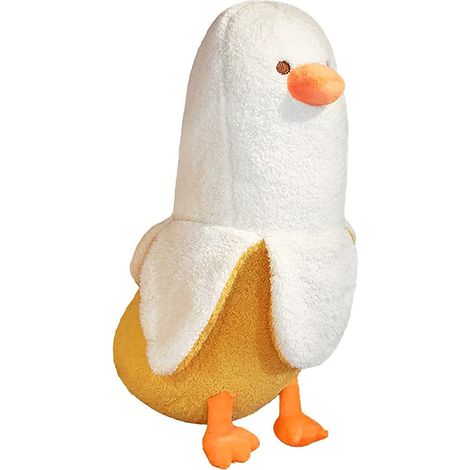 Peluche Chat Pêche Canard - 1 pièce, Peluche Chat Pêche Canard Banane Blanche 50cm - Pour Garçons/Filles (1/5)