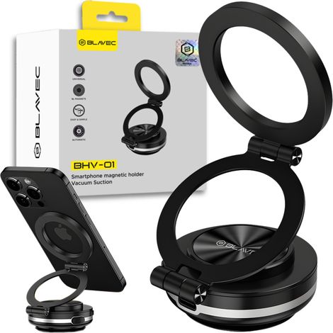 Soporte magnético eléctrico para coche Blavec BHV-01 BHV01-EPMB negro (1/5)