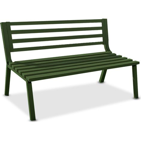 Panca Montecarlo Verde In Acciaio Verniciato Con Design Moderno (1/5)