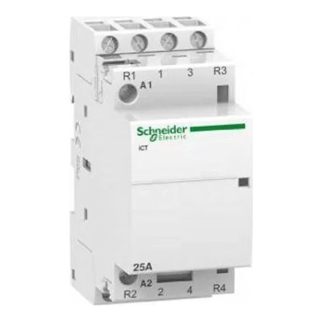 Schneider A9C20838 Contactor 25A - 2NO+2NF - 230...240 V - 50Hz - Acti9 - iCT