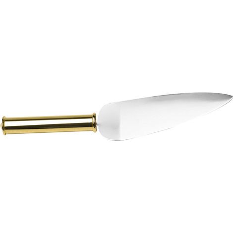 Pelle à tarte dorée en métal pour service de gâteaux, tartes et quiches - 27 x 5,7 x 3 cm - PANGIVO (1/2)