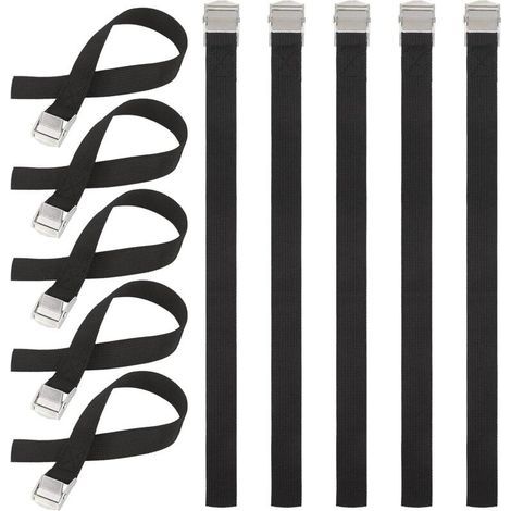 Sangle Porte Velo, 10 PCS 40CM Sangle Cliquet avec Boucles à Came Alliage Antirouille Réglable à Dégagement Rapide Sangle Arrimage pour Transport de Vélo Moto Bagage (1/5)