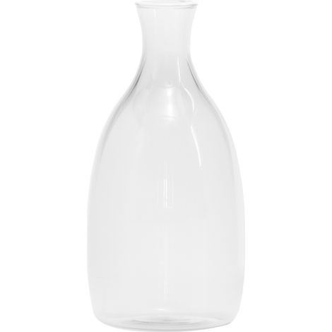 Vaso decorativo Un Fiore 150 in vetro borosilicato trasparente soffiato a mano, 150 cl, design elegante per arredo casa e contesti professionali