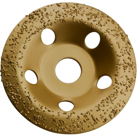 HM universal Topfscheibe 115 mm Schleiftopf Schleifteller für Gips Gummi Holz (1/4)