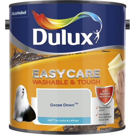 Dulux Easycare Washable & Tough Matt Emulsion Paint - 2.5L - Goose Down