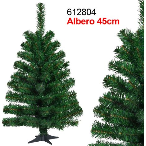 Trade Shop - Albero Di Natale Super Folto Artificiale Verde 45 Cm Realistico Addobbi Casa -