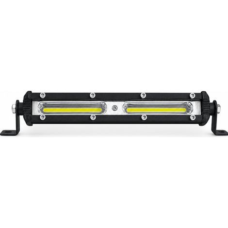 Barra luminosa LED COB bianca 18 W, fila singola, per veicoli fuoristrada, SUV e camion (1/5)