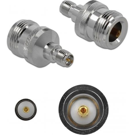 Delock Adaptador N hembra a RP-SMA hembra 10 GHz