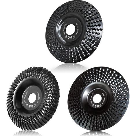 Disque Bois Meuleuse 125mm, 3 Pièces Disques de Meulage pour couper, Meuler et Façonner . Roues pour Meuleuse d'angle (1/5)