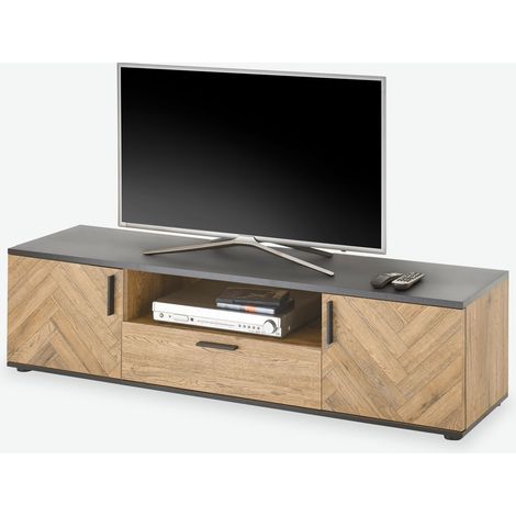 Treviolo Legno laminato - Quercia marrone / nero (1/3)