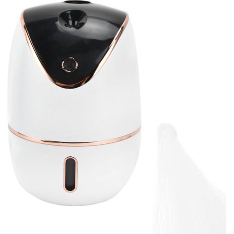 Humidificateur grande capacité 540 ml avec diffuseur d'air lumineux à effets spéciaux, pour la maison et la voiture, rechargeable par USB, blanc (1/5)