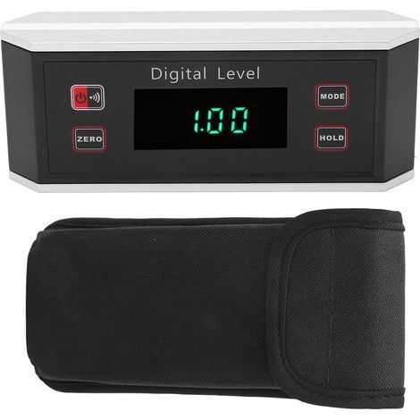 Digital inclinometer level - Digital protractor for woodworking and construction (0.1° accuracy) (1/5)