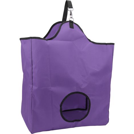 Sacs à foin à alimentation lente pour chevaux, grande capacité, résistants aux salissures, suspendus, en tissu Oxford 600D violet, pour cochons d'Inde (1/5)