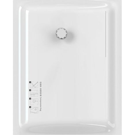 Sac de Compression sous vide, gain de place, motif blanc, emballage de voyage facile à utiliser pour vêtements, literie, oreiller 40x60cm / 15.7x23.6in (1/5)