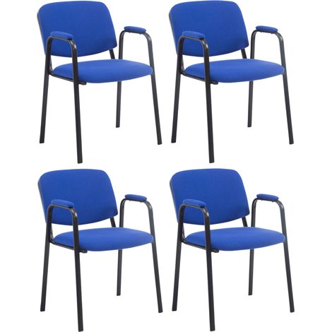 Set di 4 sedie in tessuto Ken PRO blu (1/4)
