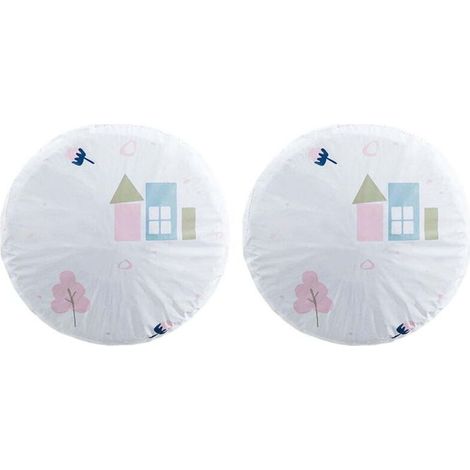 Housses ventilateur sol - 2 housses, Lot housses protection pratiques anti-poussière pour ventilateur sol réutilisables maison (serre) - Sans couleur spécifique (1/5)