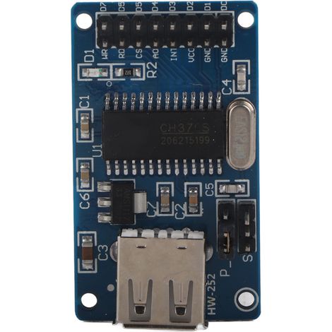 CH376 HW-252A USB-Modul für 8-Bit-Parallelport und asynchronen seriellen Port, kompatibel mit USB-Sticks (1/5)
