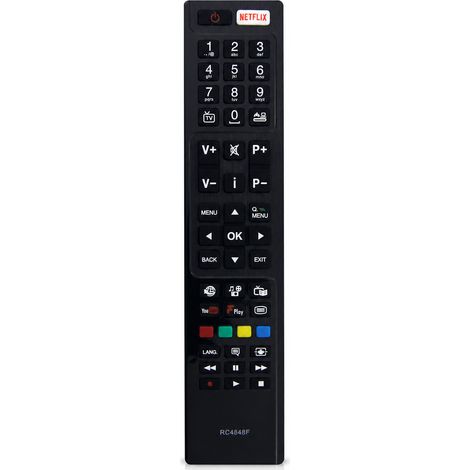 Télécommande TV Compatible avec Panasonic et Hitachi RC4848F, 48HB6T72U, 55HK6T74U (1/5)