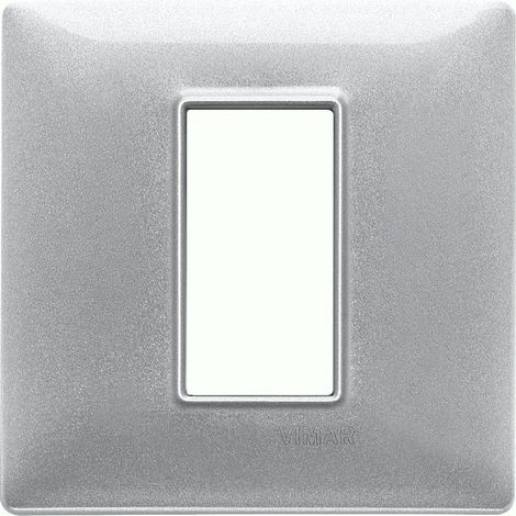 VIMAR - 14641.27 Placca 1M tecnopolimero Silver