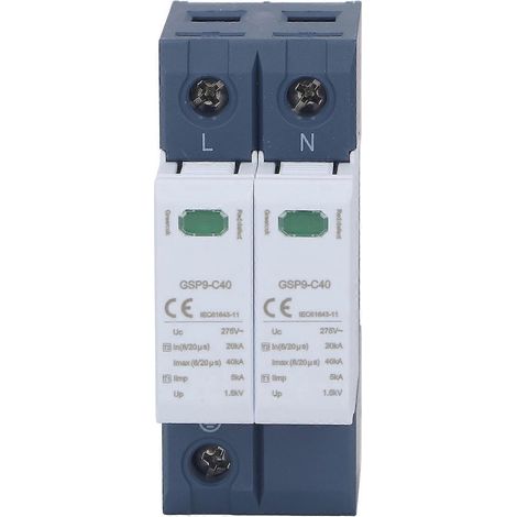 Überspannungsschutzgerät 40 kA 2P 275 V AC PC Spannungsschutzableiter