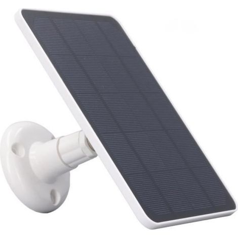Duokon Chargeur solaire pour caméra extérieure Panneau Solaire 10W Chargeur de Batterie Micro USB Caméra Charge Panneau Solaire (1/4)