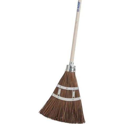 Agef Scopa in Piassava con Manico in Faggio 120cm - ideale per esterni (1/2)